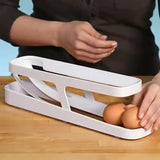 GARTIG Rolling Eggs Holder Dispenser Eggs Storage Box For Kitchen Countertop Cabinet Fridge (Pack of 1)