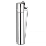 Clipper Metal Cigarette Lighter with Designer Box, Silver with Lighter Gas Refill Can 100ml