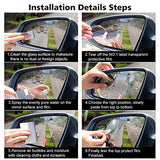 Gartig Universal Rear-View Mirror Waterproof Anti Fog Rainproof Protective Film Sticker for Car