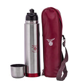 Eagle Home Red Sleek 500ml Steel Vacuum Flask with Pouch-Bag