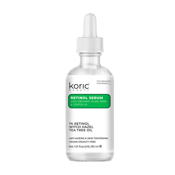 Koric Beauty Retinol Serum with Organic Aloe Vera and Centella (30ml)
