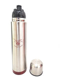 Eagle Home Red Sleek Flip Lid Stainless Steel Vacuum Flask 1000 Ml