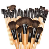Bronson Professional Makeup Brush Set of 32 Pcs With Faux Leather Case