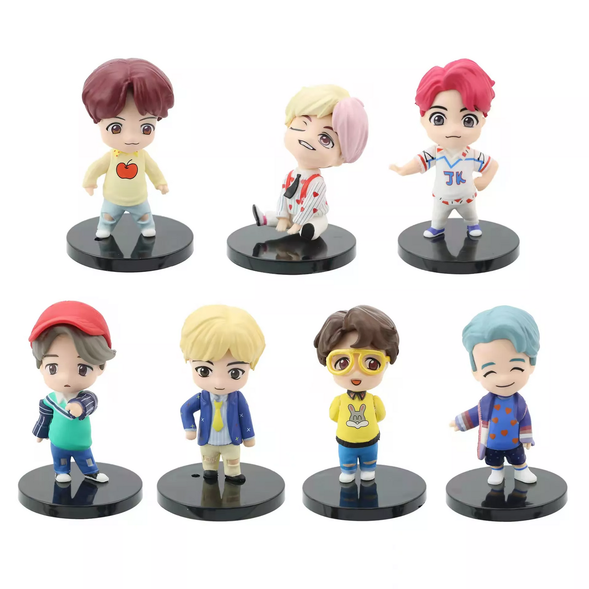 GARTIG Premium BTS 3D Rubber Silicone BTS Army Keychain (Pack Of 1