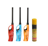 Clipper Neo Flama Matchless Flame Lighter (Assorted Color) - Pack of 3 with refiller 100ml