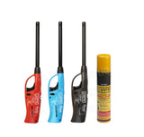 Clipper Neo Flama Matchless Flame Lighter (Assorted Color) - Pack of 3 with refiller 100ml