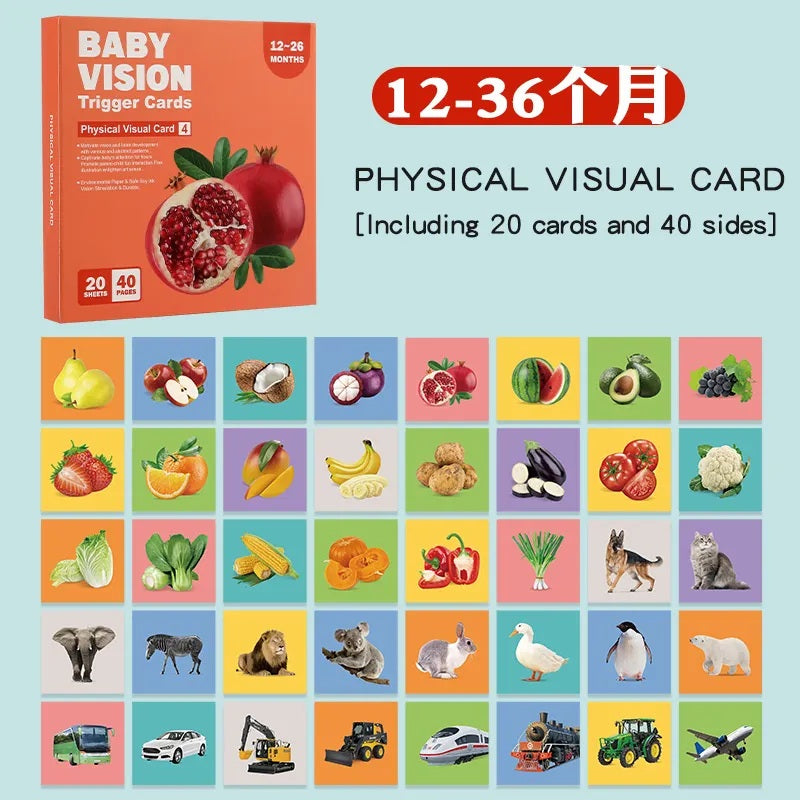𝗛𝗲𝘆•𝗕𝗼𝗼 on Instagram: • E10Z223 Baby Vision Trigger Cards - 20  Sheets 🏷️ MVR 140 Age: 3-6M Size: 14x14cm Color: Black & Red The Best Gift  for Newborn and Babies! The best