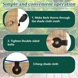 Clip for Fixing Net Cover in Place, Plastic Universal Clip for Fixing Sunshade, Bird Netting, Shade Net Cover for Gardening and Agriculture (30pcs)