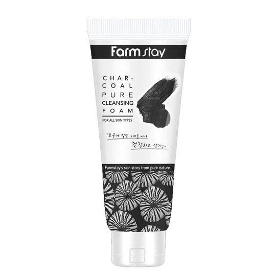Farmstay Pure Cleansing Charcoal Foam 180ml