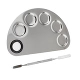 Bronson Professional Stainless Steel Makeup Mixing Blending Palette With Spatula