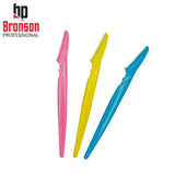 Bronson Professional Eyebrow and Face Razor - Pack of 3 (Color May Vary)