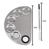 Bronson Professional Stainless Steel Makeup Mixing Blending Palette With Spatula