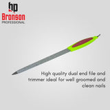 Bronson Professional Nail Filer And Cuticle Trimmer (Color May Vary)