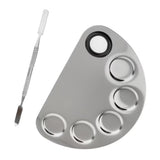 Bronson Professional Stainless Steel Makeup Mixing Blending Palette With Spatula