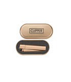 Clipper Metal Cigarette Lighter with Designer Box, RoseGold with Flint System 5 pcs