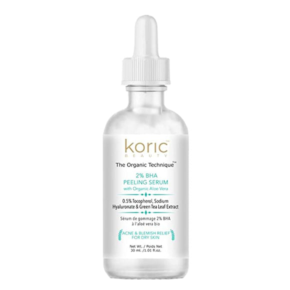 Koric Beauty 2% BHA Peeling Serum with Organic Aloevera (30ml)