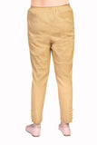 WENTYF Regular Fit Pants/Jeggings with Pockets for Office/Party/Casual (Beige)