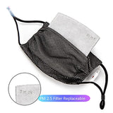 Wentyf N99 Anti Pollution Face Mask, LED Luminous Party Mask with Optic Fiber Clothing Black/ White 7color LEDs (Assorted)