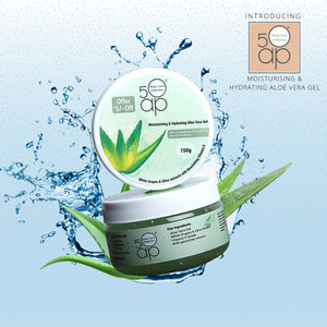 50AP Moisturizing & Hydrating Aloe Vera Gel | 150 GM