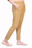 WENTYF Regular Fit Pants/Jeggings with Pockets for Office/Party/Casual (Beige)