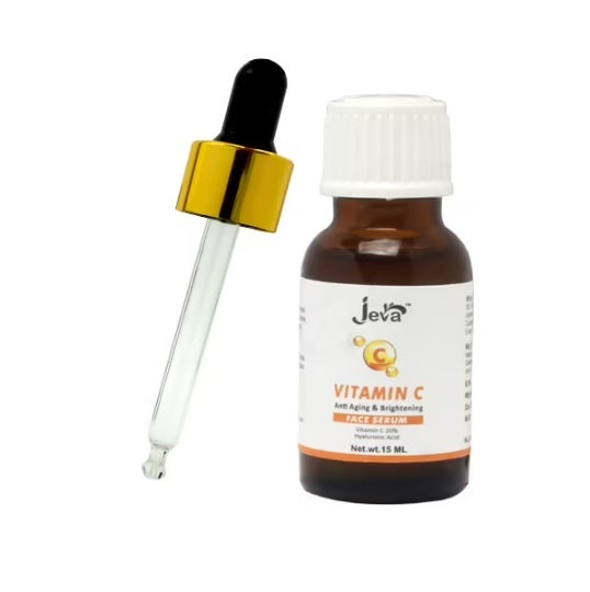 Jeva Vitamin C Serum with Hyaluronic Acid for Anti Aging and Brightening (15ml)