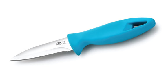 Crystal - CL122 Pointed End Plain Edge Stainless Steel Knife, 20.32cm, Color May Vary