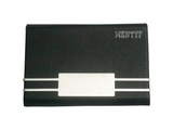 WENTYF PU Leather RFID Blocking Pocket Sized Credit Card Holder, Case Wallet with Magnetic Closure for Men & Women - Black
