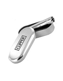 Clipper Metal Cigarette Lighter with Designer Box, Silver with Lighter Gas Refill Can 100ml