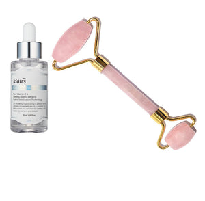 Klairs Vitamin C Serum and Bronson Rose Quartz Massage Roller Combo