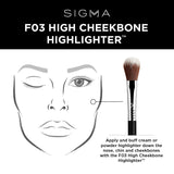 Sigma Beauty High Cheekbone Highlighter Brush - F03