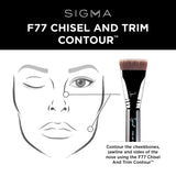 Sigma Beauty Chisel and Trim Contour Brush- F77