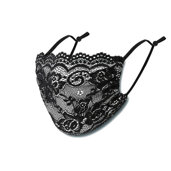 WENTYF Women Designer Delicate Embroidery Applique Premium Washable Dustproof Fashionable Face Mask