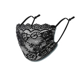 WENTYF Women Designer Delicate Embroidery Applique Premium Washable Dustproof Fashionable Face Mask
