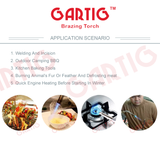Gartig Brazing Blow Torch 2 pcs, For Use on Camping,Welding Alloy,Jewellery,Cooking DIY