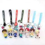 GARTIG Premium BTS 3D Rubber Silicone BTS Army Keychain (Pack Of 7)