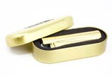 Clipper Metal Cigarette Lighter with Designer Box, Gold with Lighter Gas Refill Can 100ml, Combo