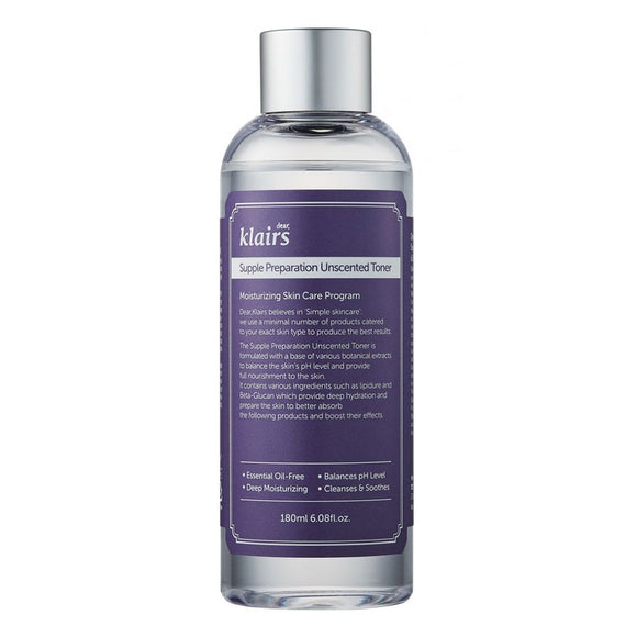 Klairs Supple Preparation Unscented Toner 180ml