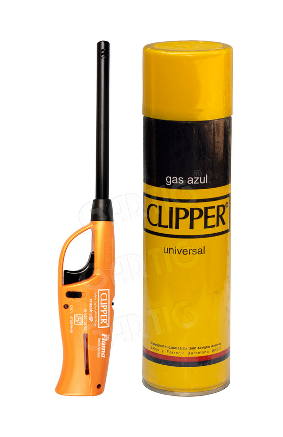 Clipper Neo Flama Matchless flame lighter with refiller 550ml (Choose Color)