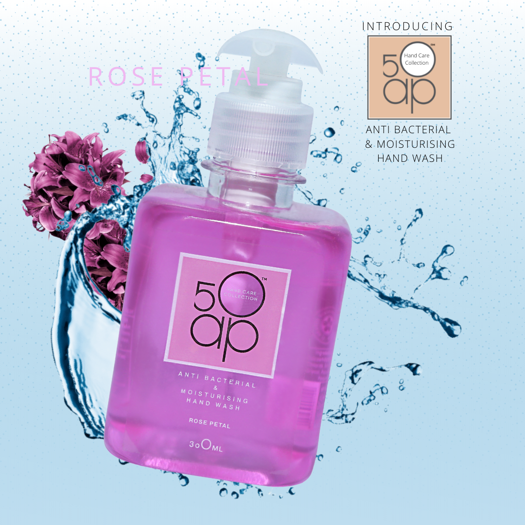50AP Anti Bacterial Moisturising Hand Wash - Rose Petal (300ml ...