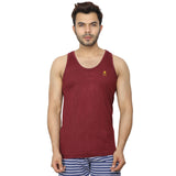 Raju Anytime Undershirt (100% Cotton) - True Premium Vest (Pack of 3) (Maroon)
