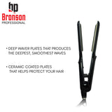 Bronson Professional Hair Crimper With Temperature Controller (Black)