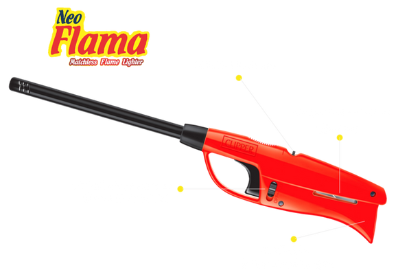 Clipper Neo Flama Matchless flame lighter Pack of 1 (Assorted Color)