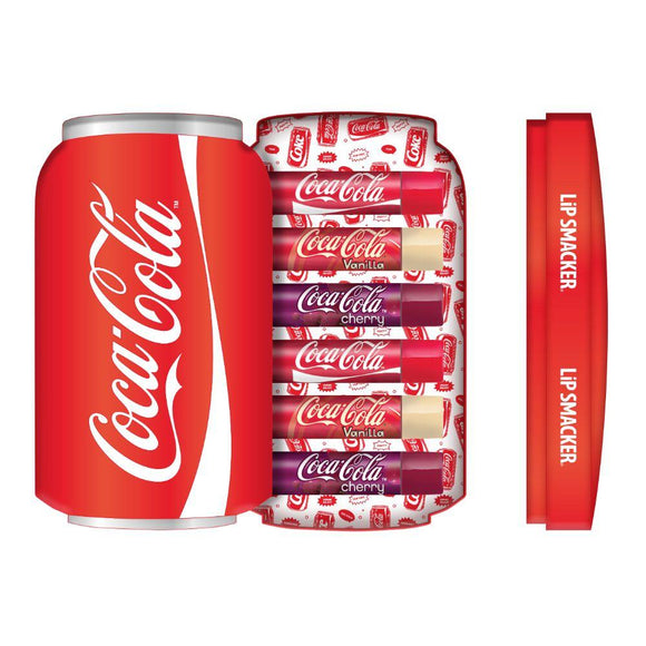 Lip Smacker Coca Cola Tin Box Lip Balm 6 pcs (4gm Each)